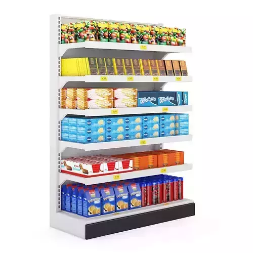 Supermarket Shelf 3D model