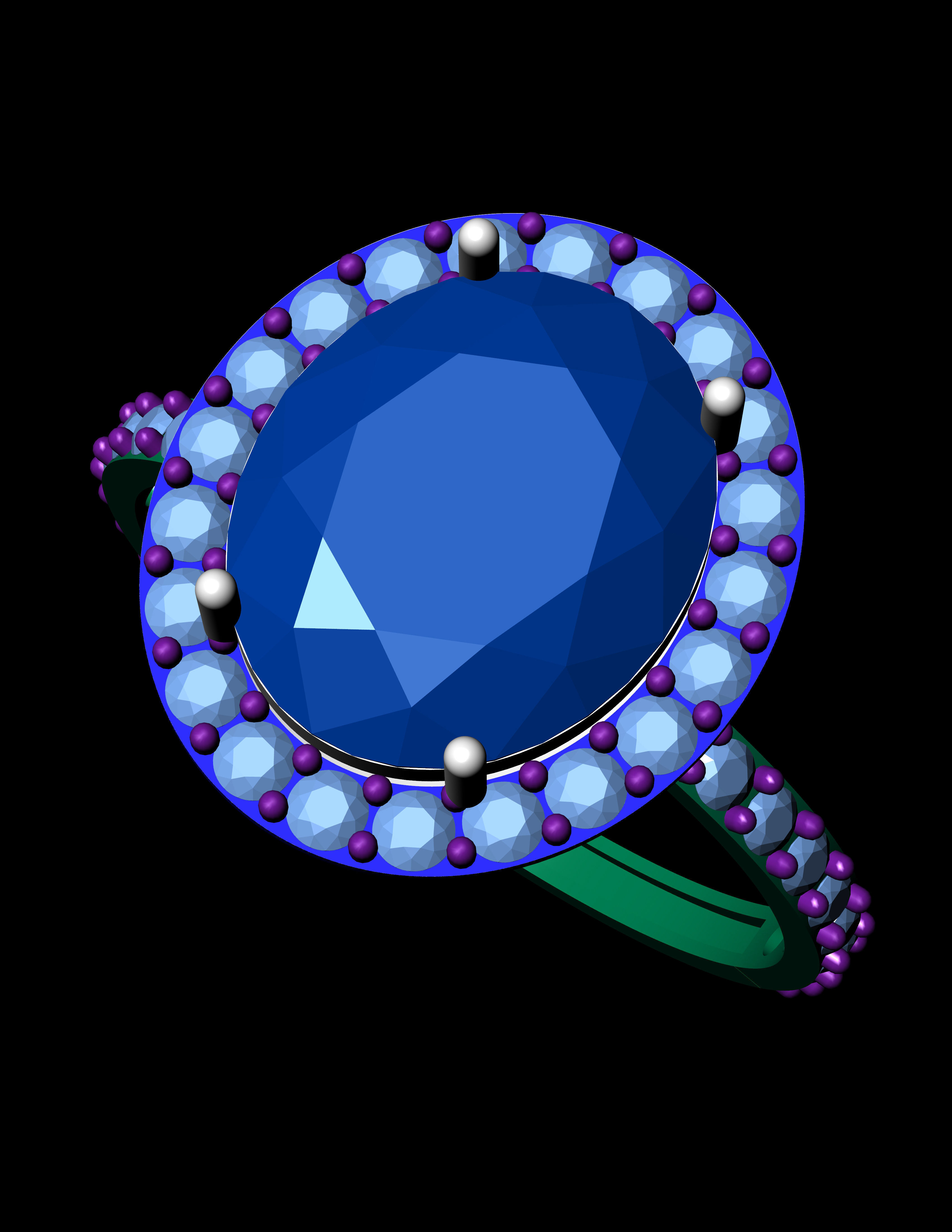 light weight stone ring  3D  print  Model Free 3D print model_1