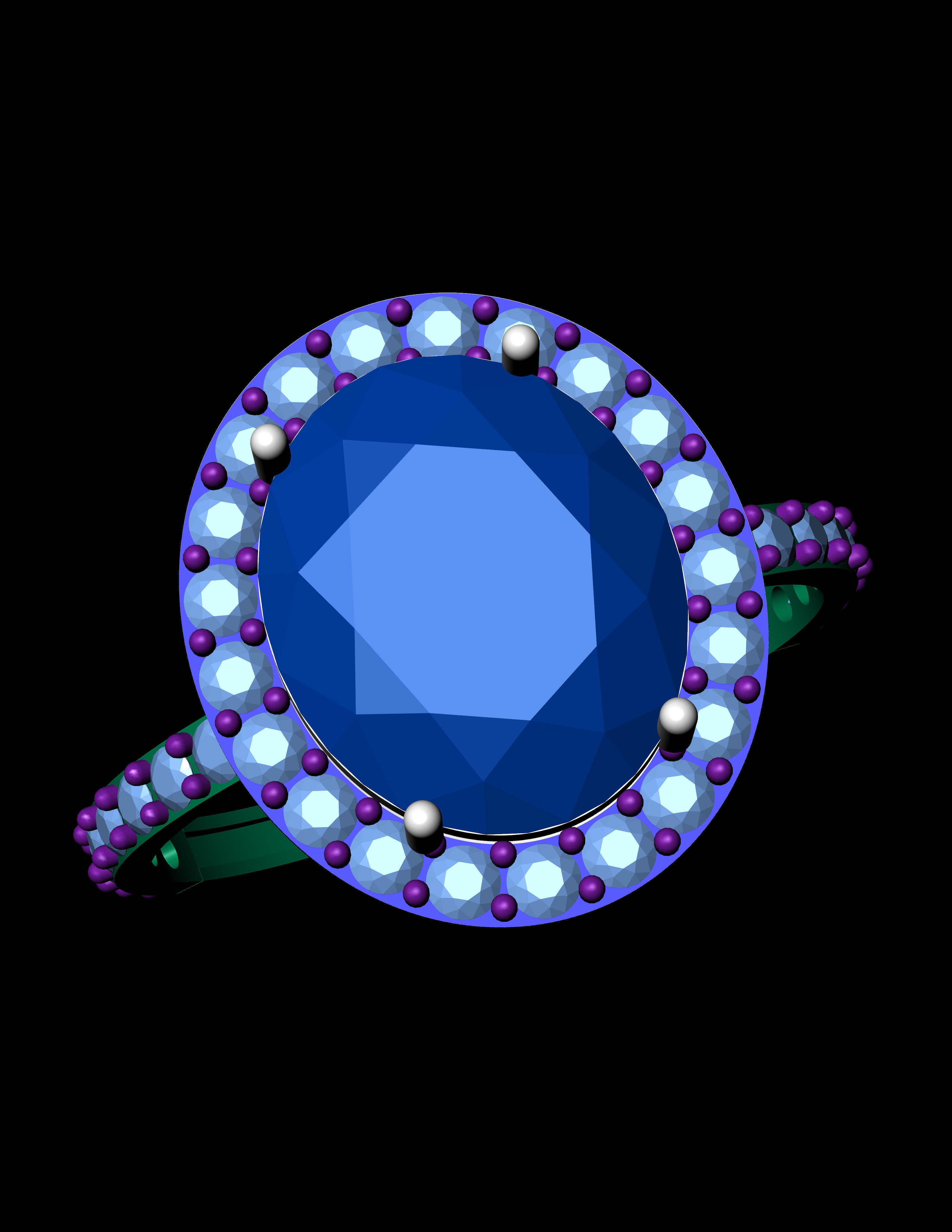 light weight stone ring  3D  print  Model Free 3D print model_2