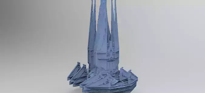 Sci-Fi Ocean Tech ship 8  3D model