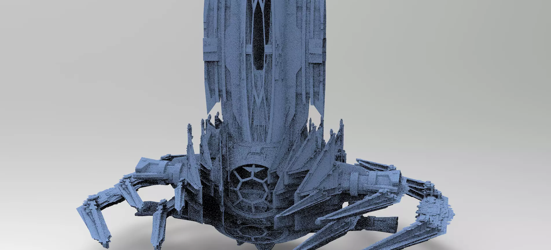 Sci-Fi Ocean Tech ship 11 3D model_0