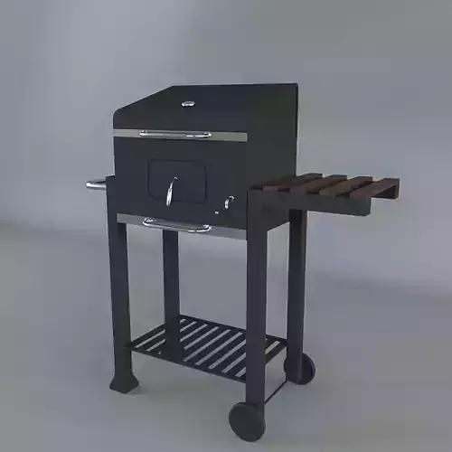 Barbecue bbq grill Low-poly 3D model