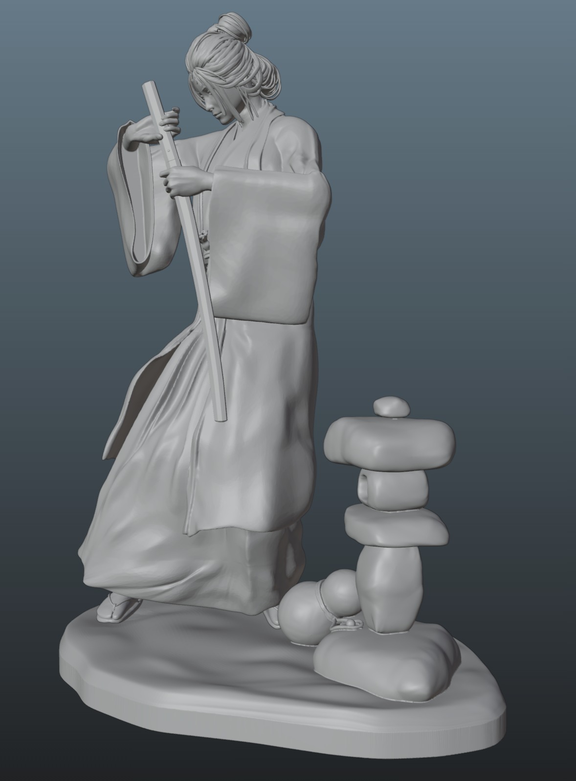 Sekiro Emma the Gentle Blade V2 3D print model_8