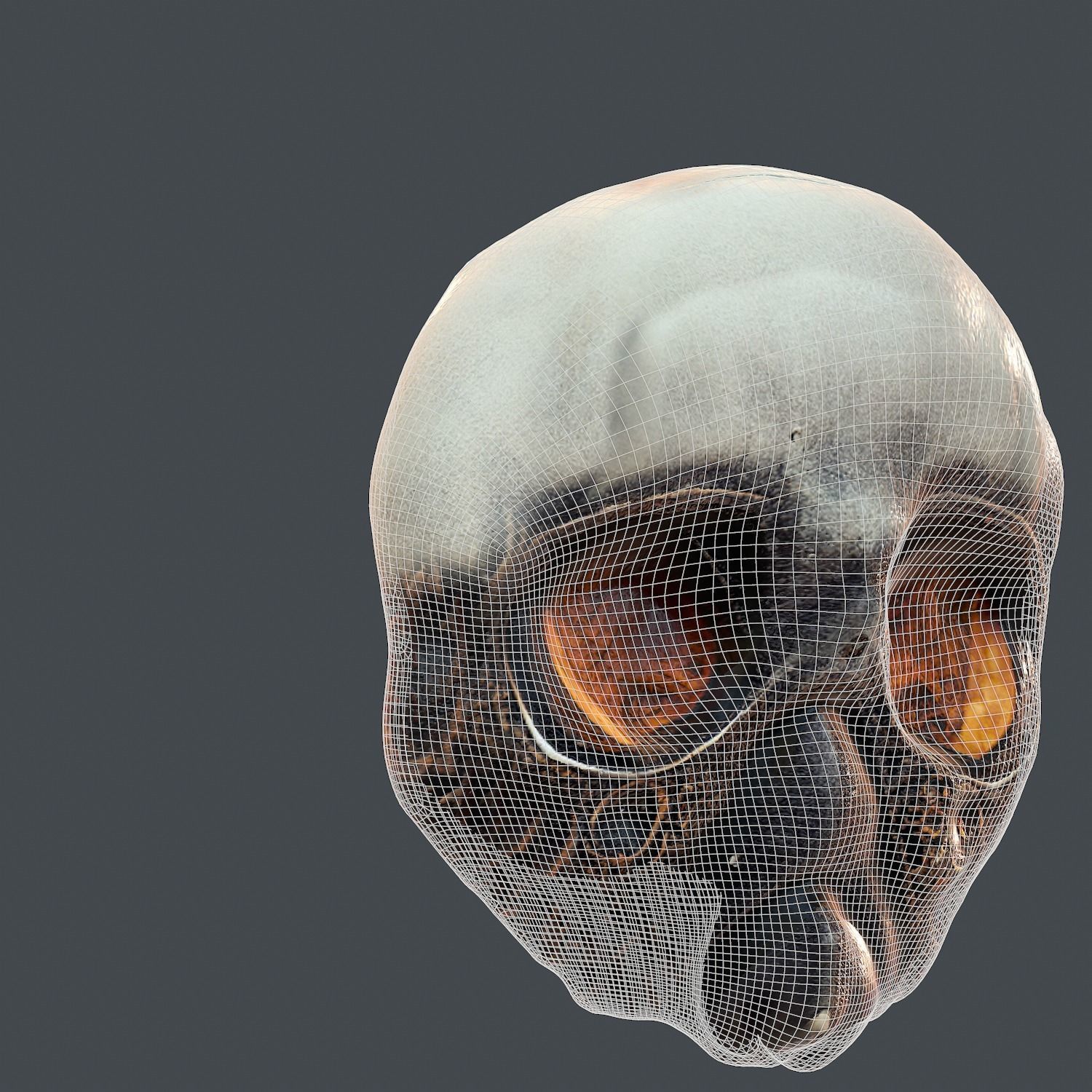 Gas mask printable helmet scifi character game space Low-poly  Low-poly 3D model_6