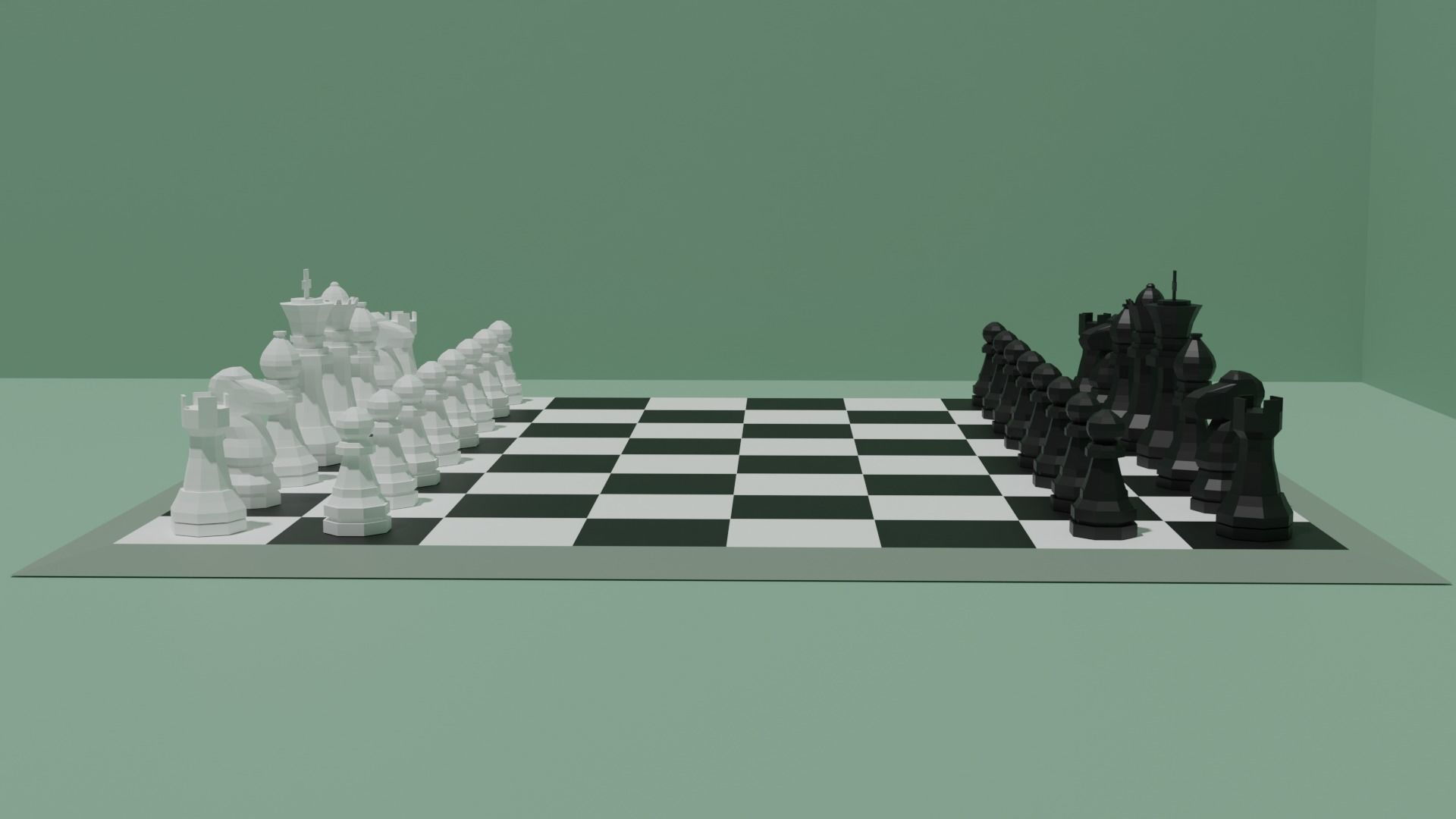 Complete Chess Set 3D model_4