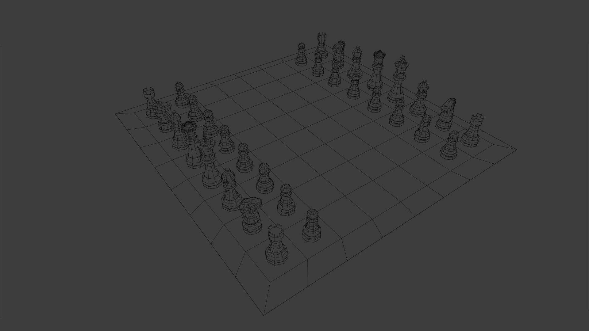 Complete Chess Set 3D model_35