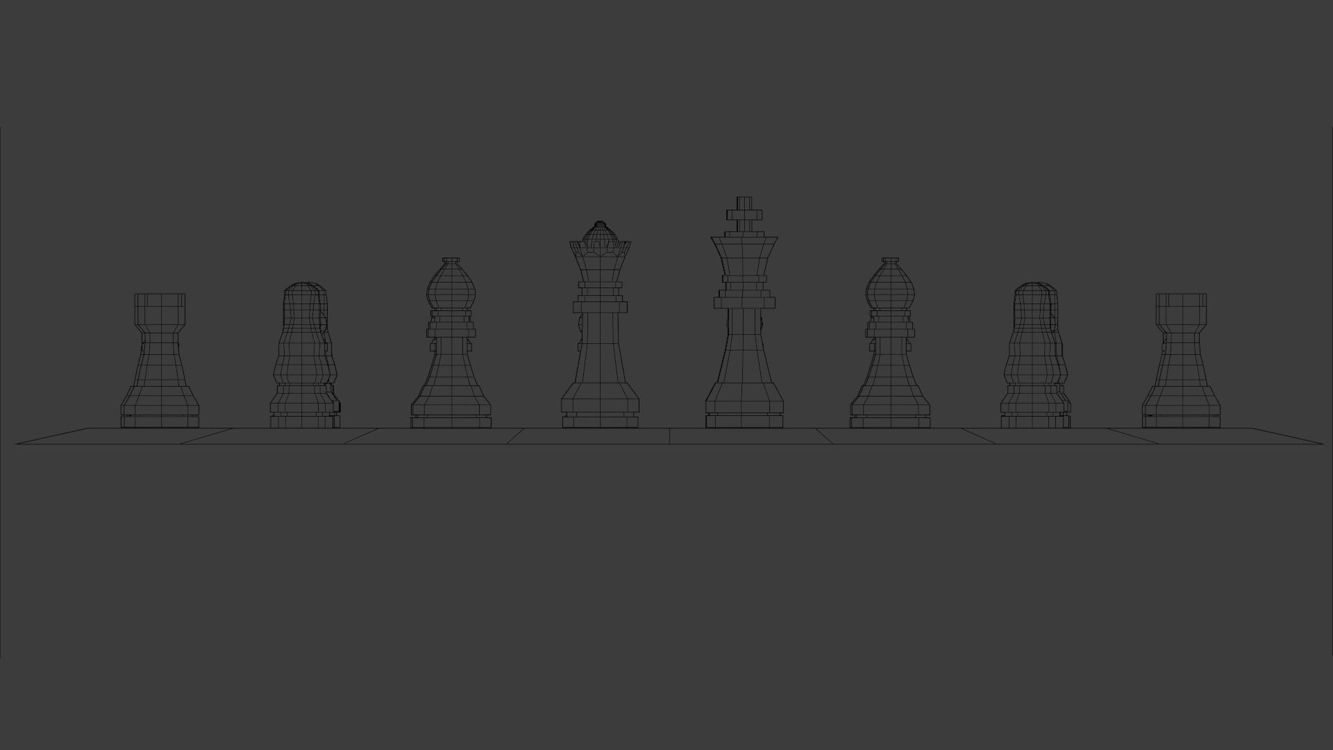 Complete Chess Set 3D model_33
