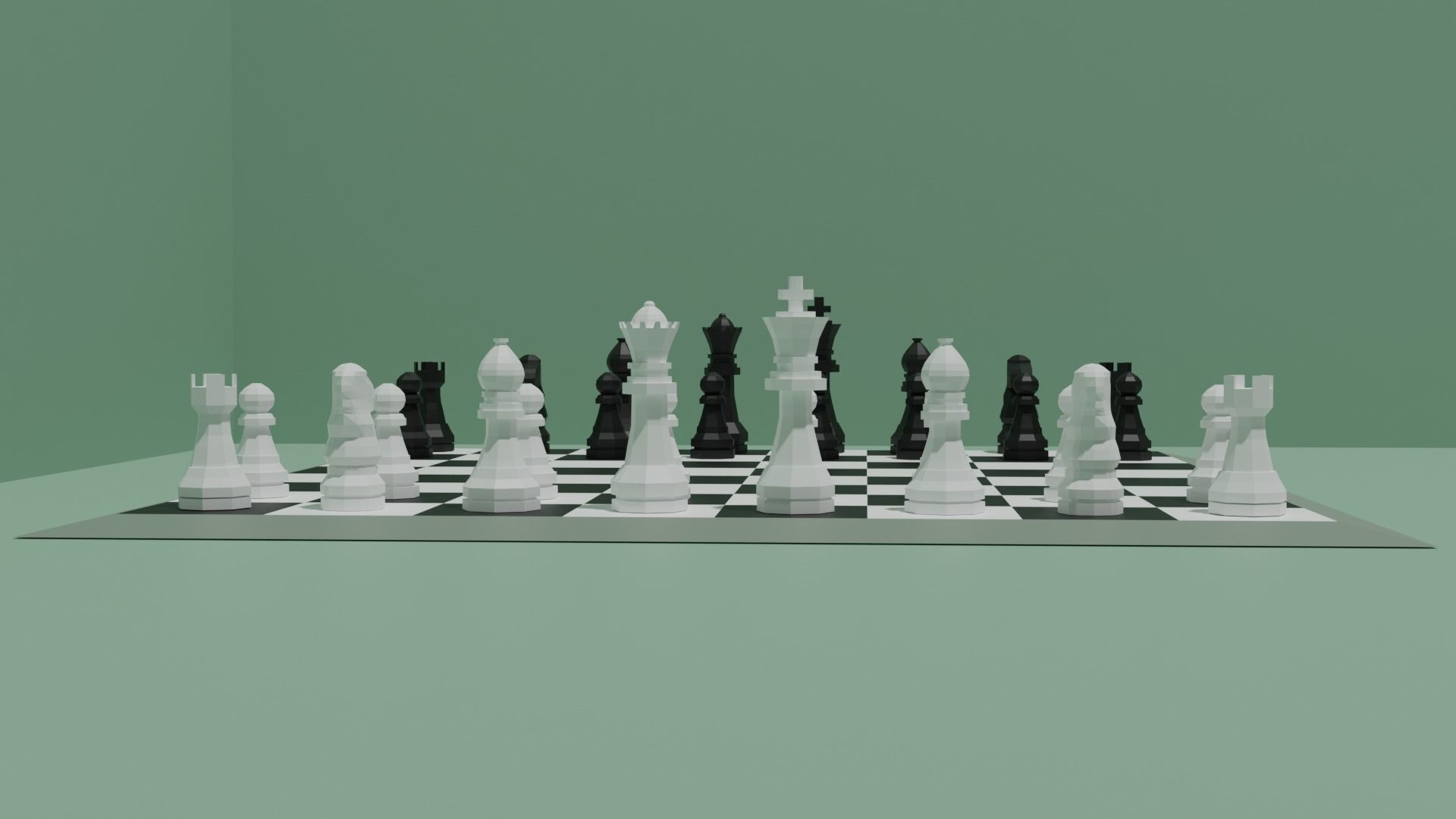Complete Chess Set 3D model_5