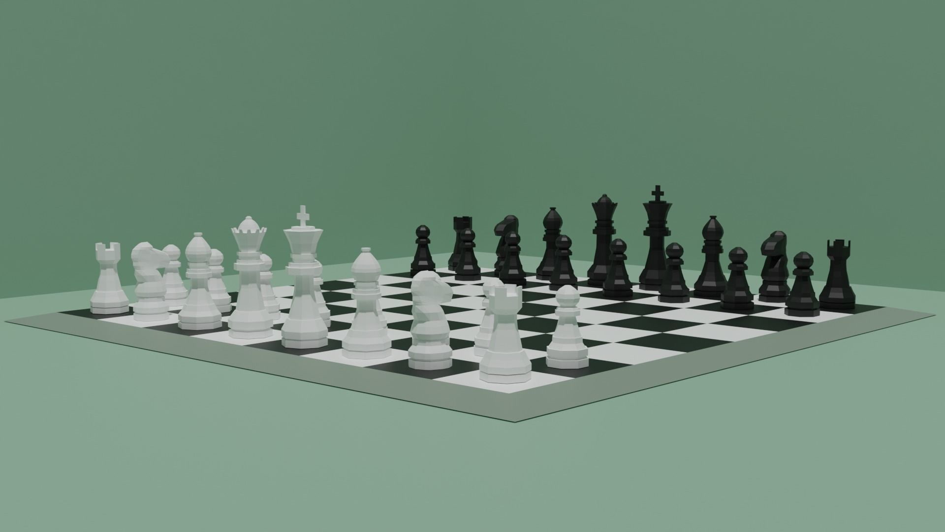 Complete Chess Set 3D model_7