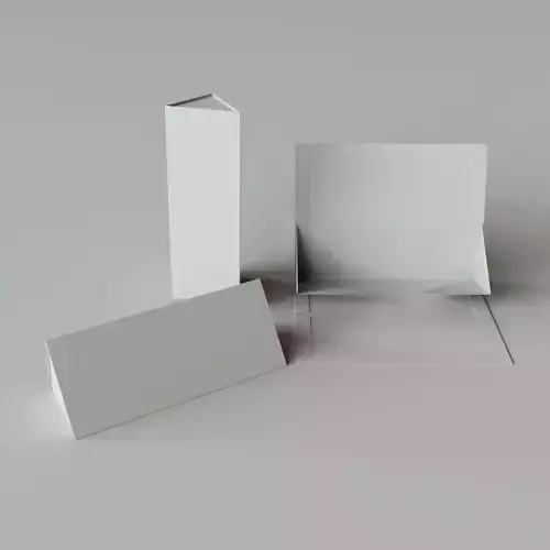 COLLAPSIBLE RIGED TRIANGLES BOX - Package 3D model 3D model
