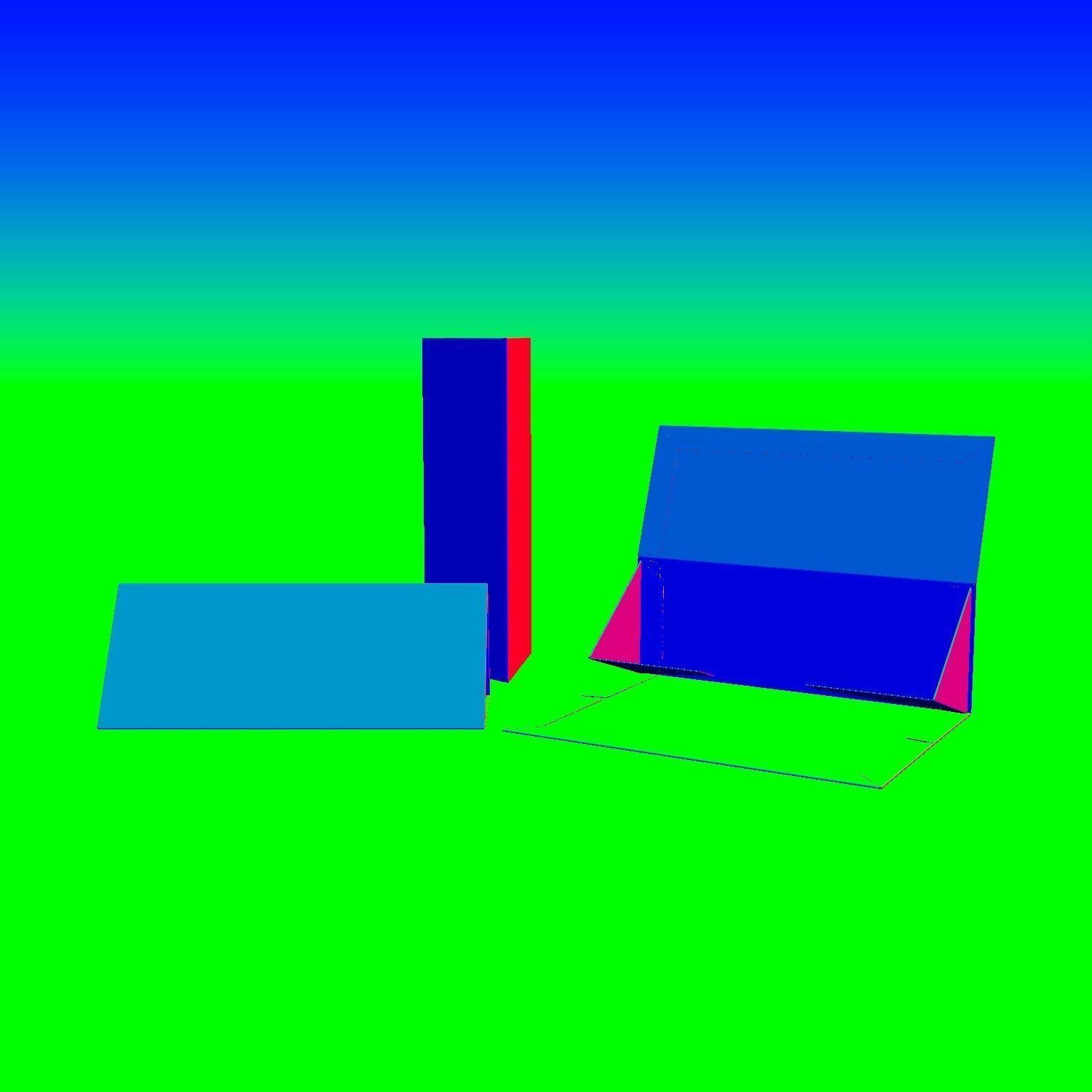 COLLAPSIBLE RIGED TRIANGLES BOX - Package 3D model 3D model_6