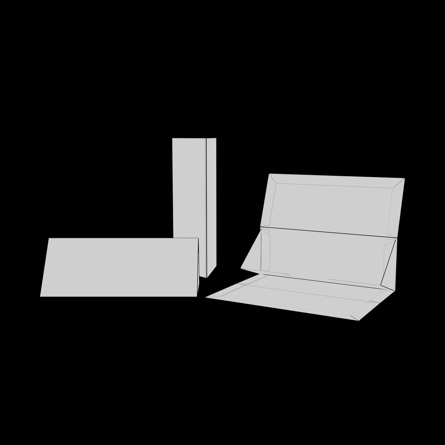 COLLAPSIBLE RIGED TRIANGLES BOX - Package 3D model 3D model_12