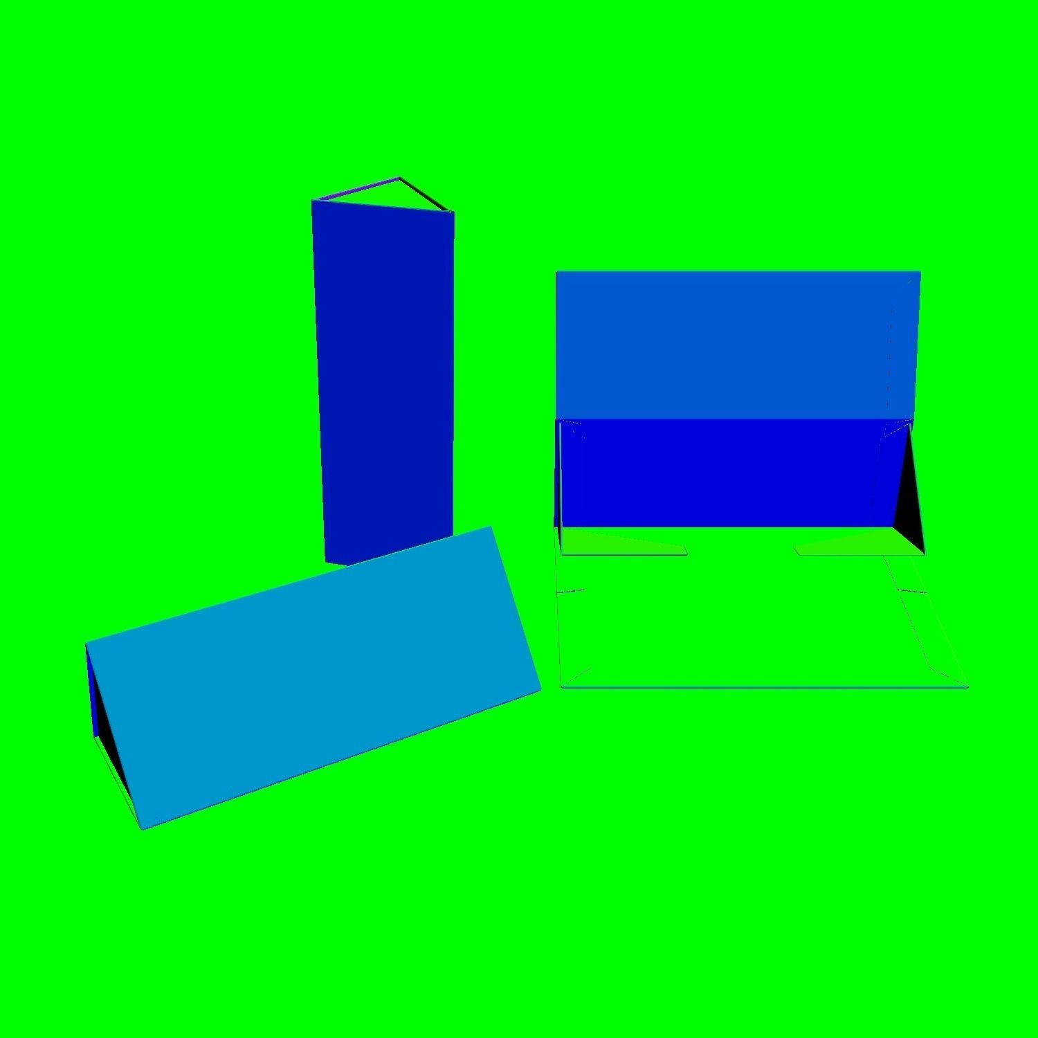 COLLAPSIBLE RIGED TRIANGLES BOX - Package 3D model 3D model_5