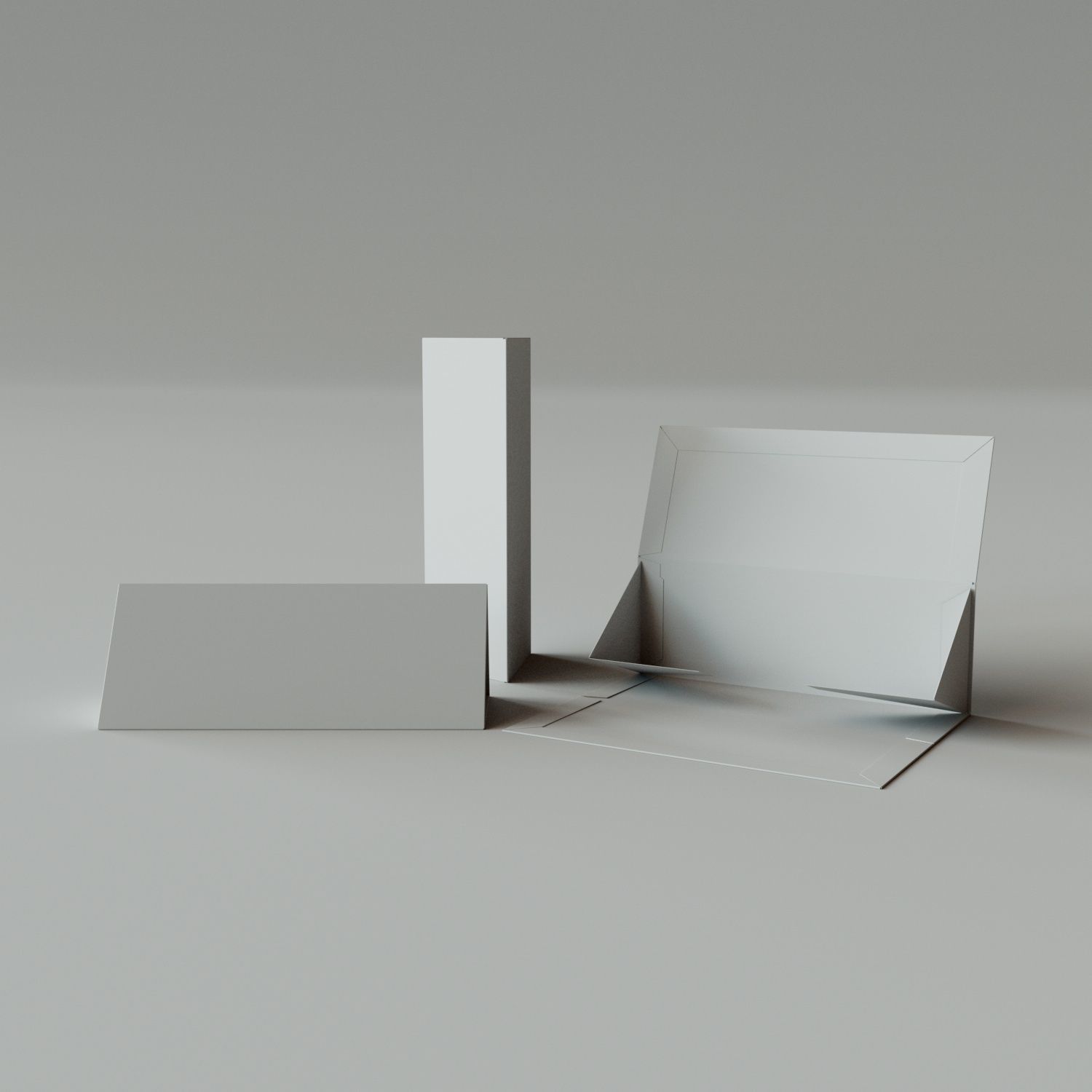 COLLAPSIBLE RIGED TRIANGLES BOX - Package 3D model 3D model_1