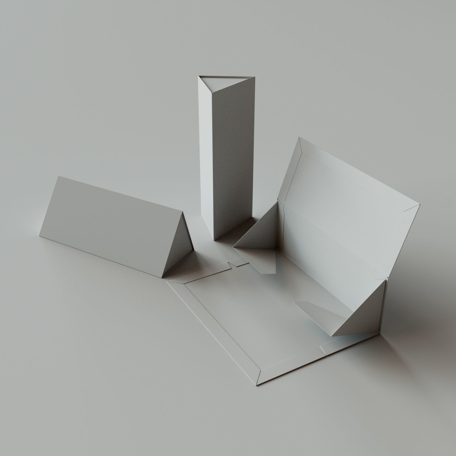COLLAPSIBLE RIGED TRIANGLES BOX - Package 3D model 3D model_2