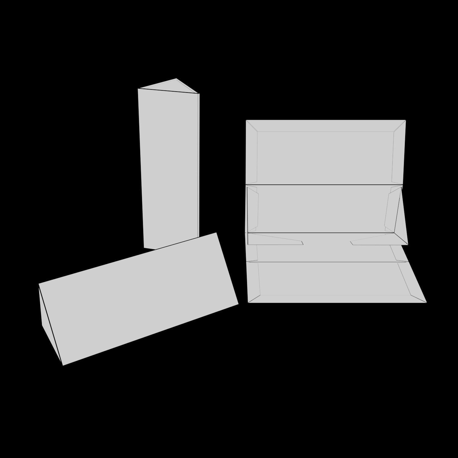 COLLAPSIBLE RIGED TRIANGLES BOX - Package 3D model 3D model_11