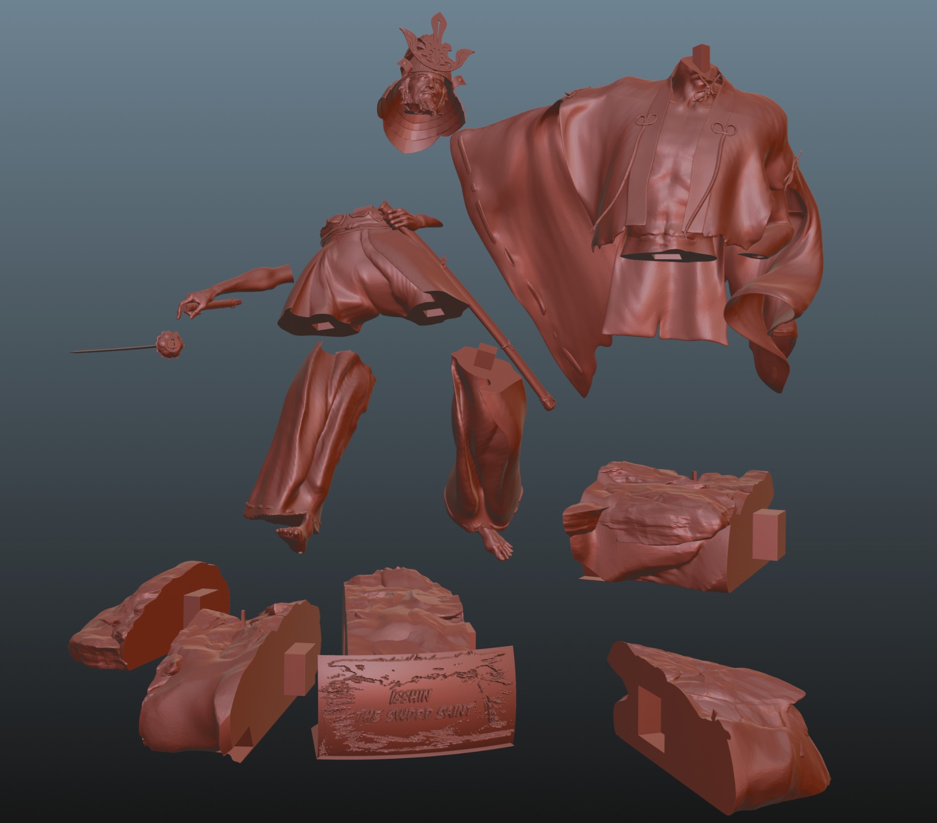 SEKIRO ISSHIN THE SWORD SAINT V3 FULLY UPDATED MODEL 3D print model_6