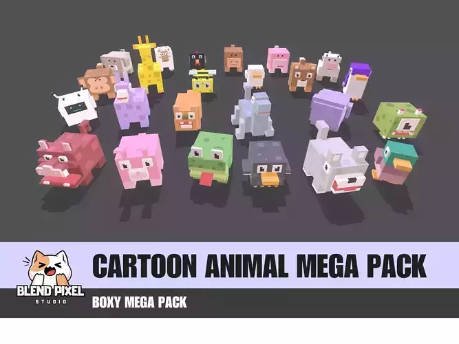 Cartoon Animal Mega Pack