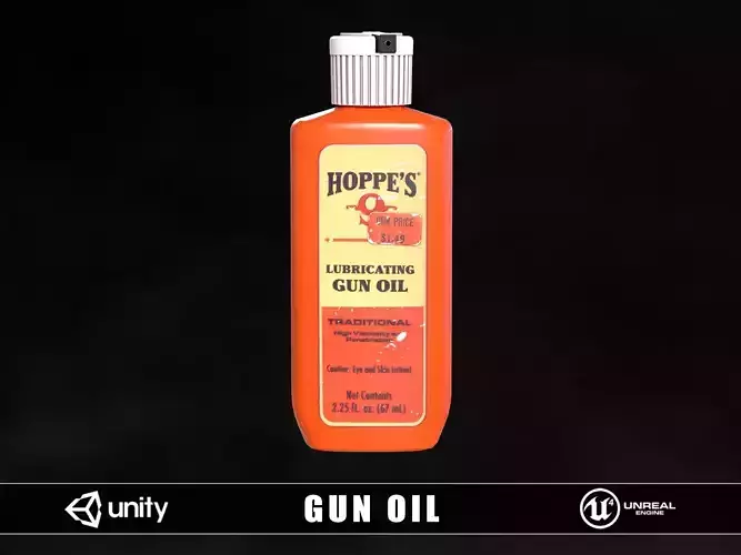 Gun Oil Low-poly 3D model