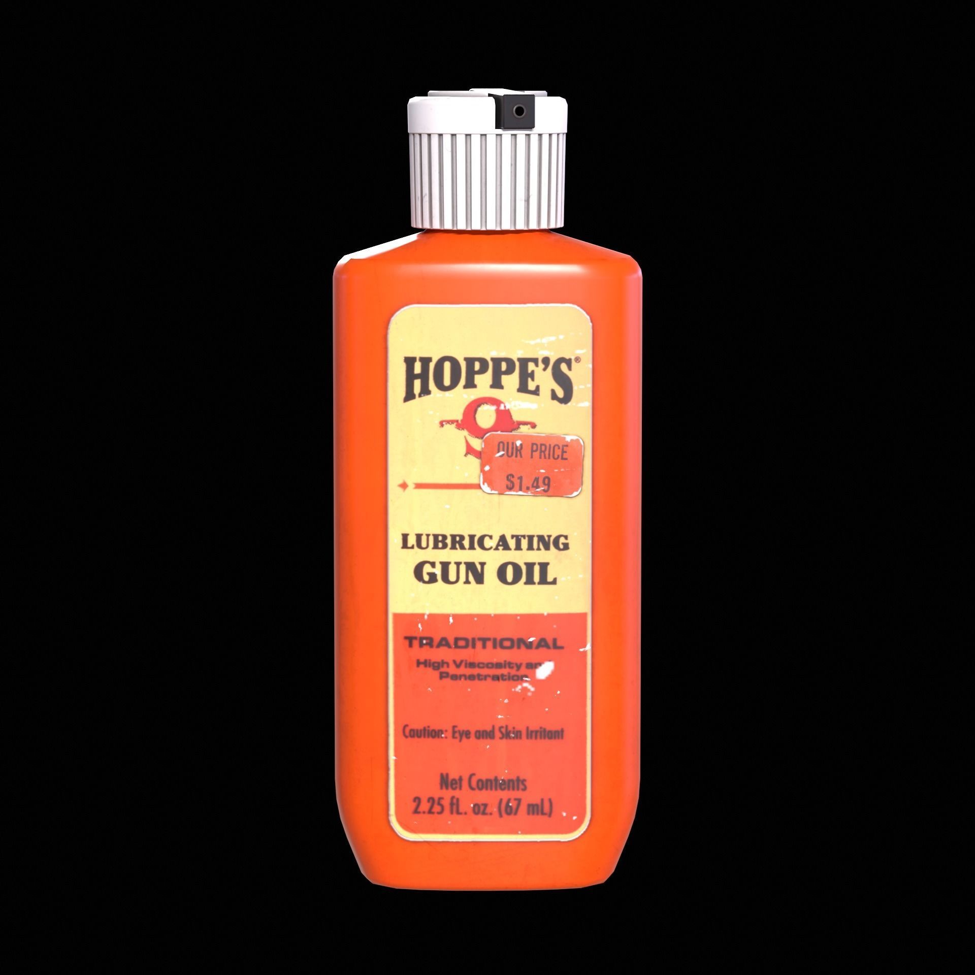 Gun Oil Low-poly 3D model_2