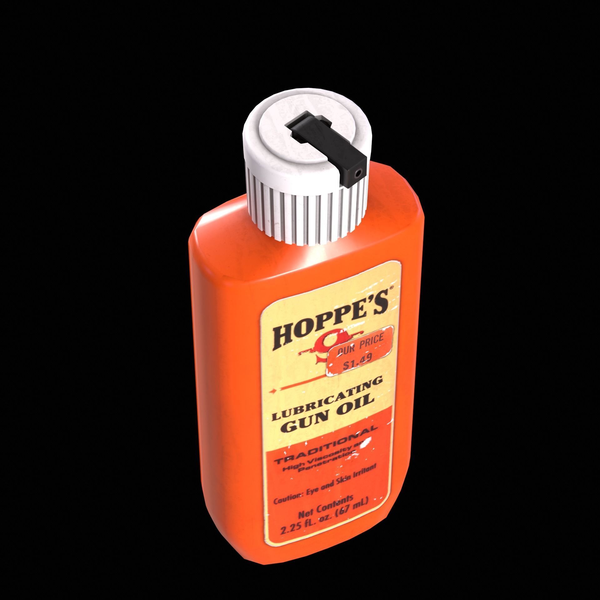 Gun Oil Low-poly 3D model_4