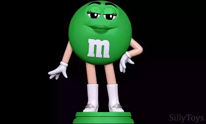 Ms Green - MandMs 3D print model