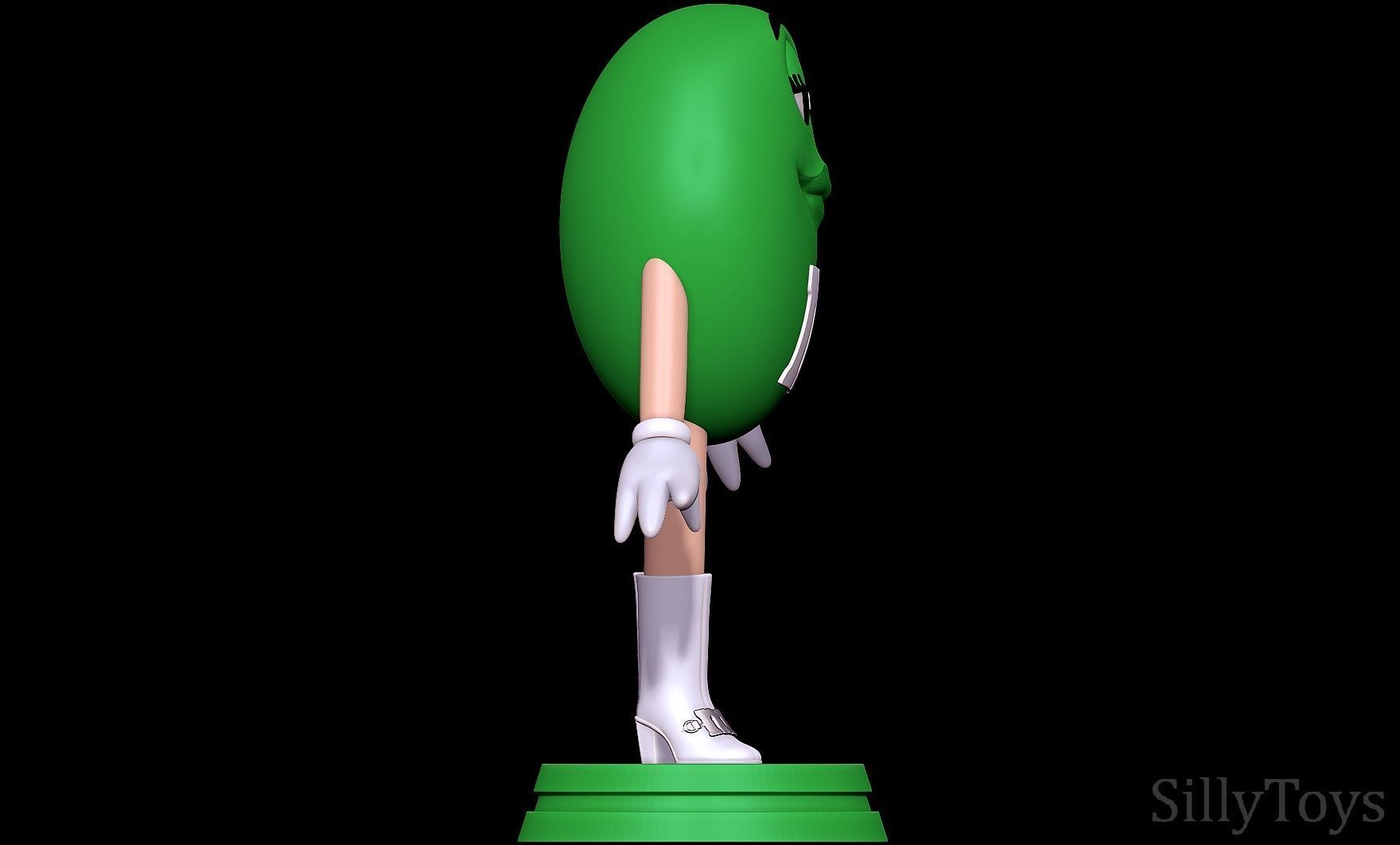 Ms Green - MandMs 3D print model_4