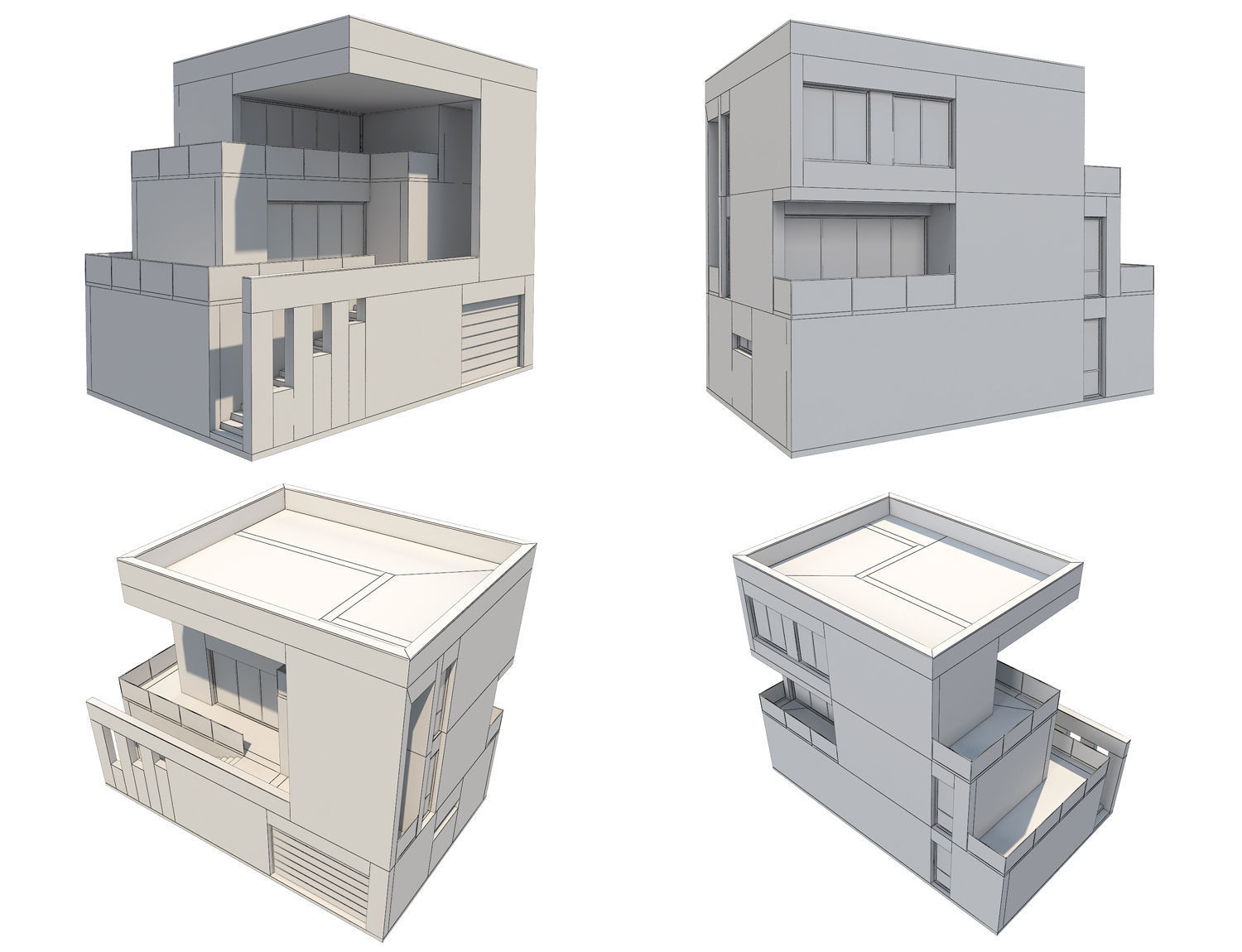Modern House 19 3D model_13