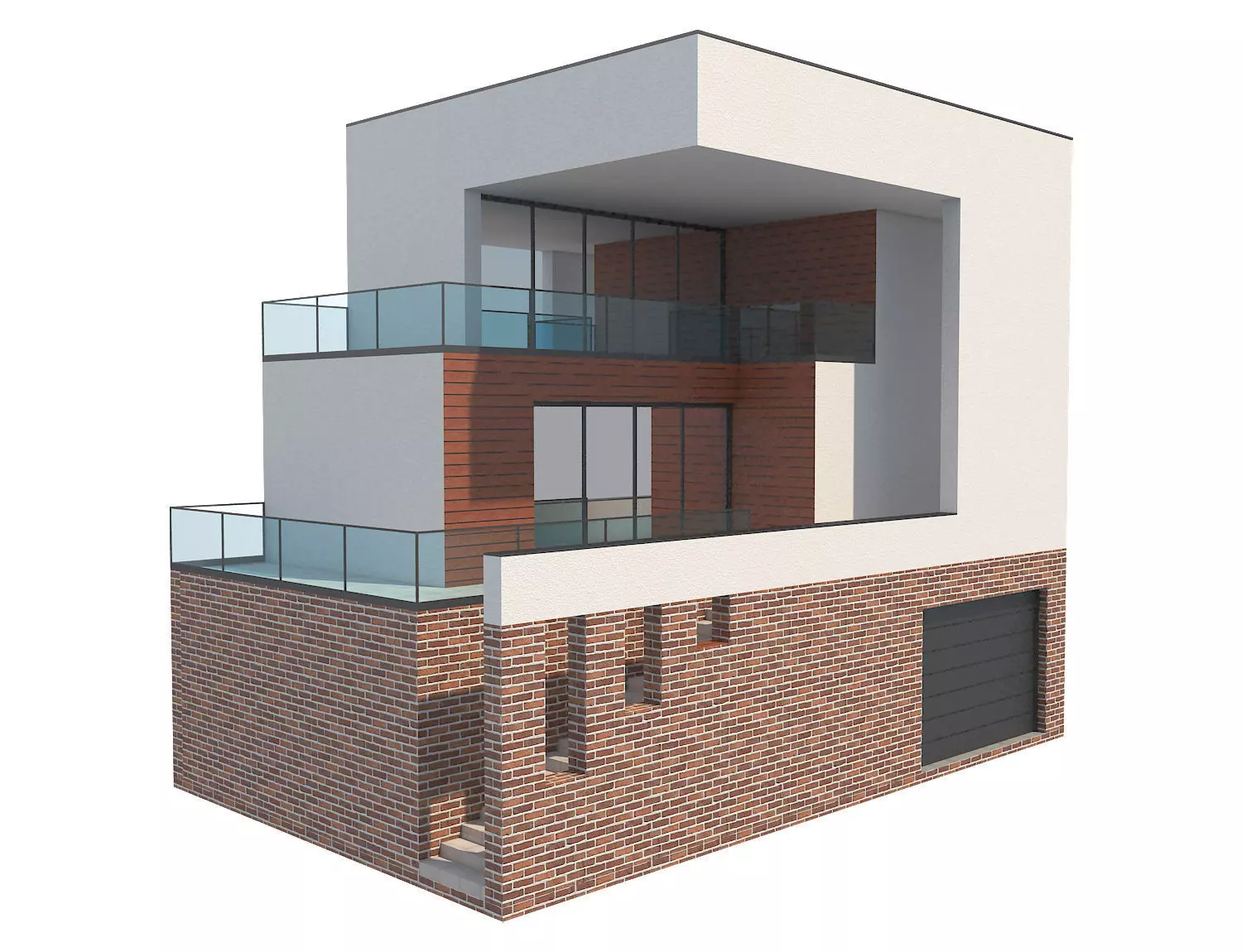 Modern House 19 3D model_0