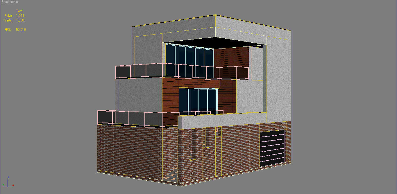 Modern House 19 3D model_15