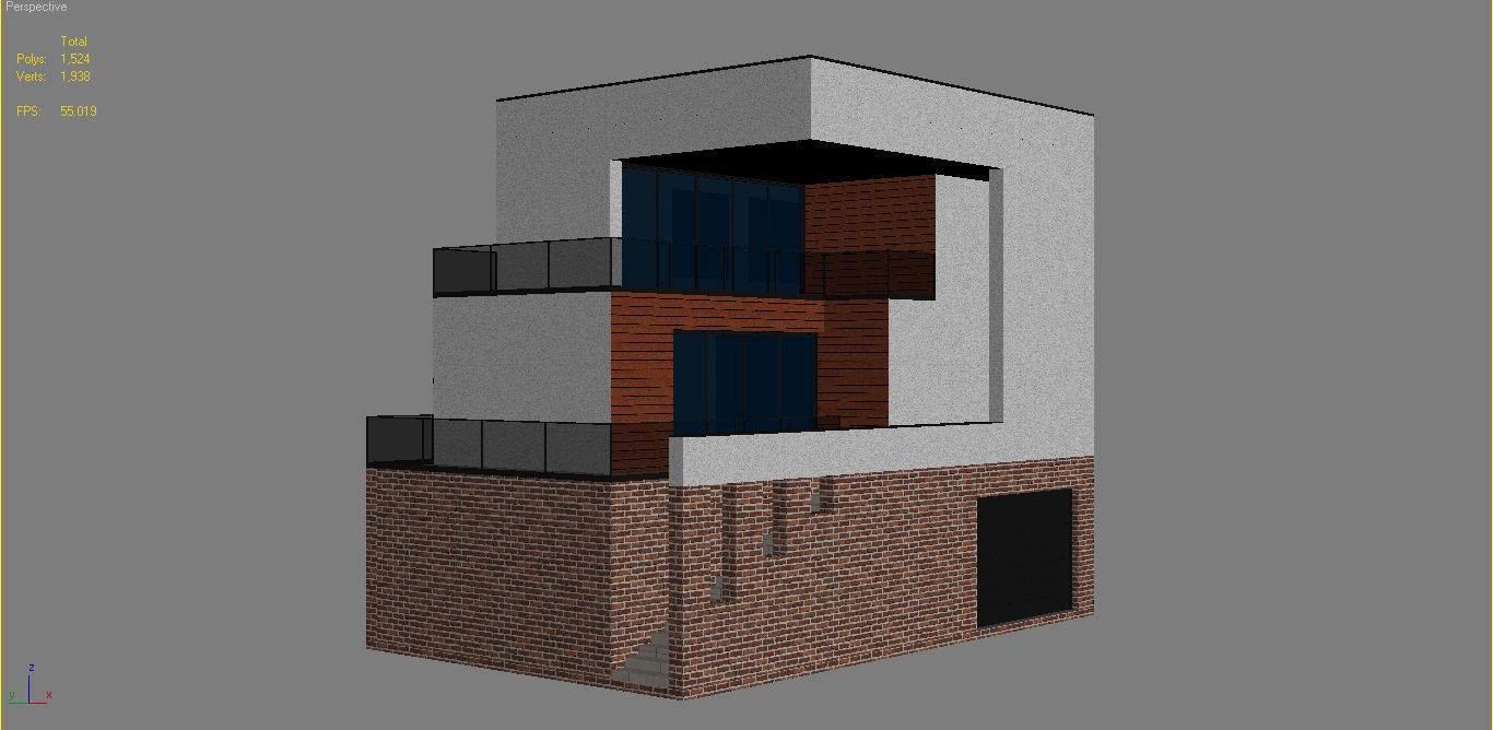 Modern House 19 3D model_16