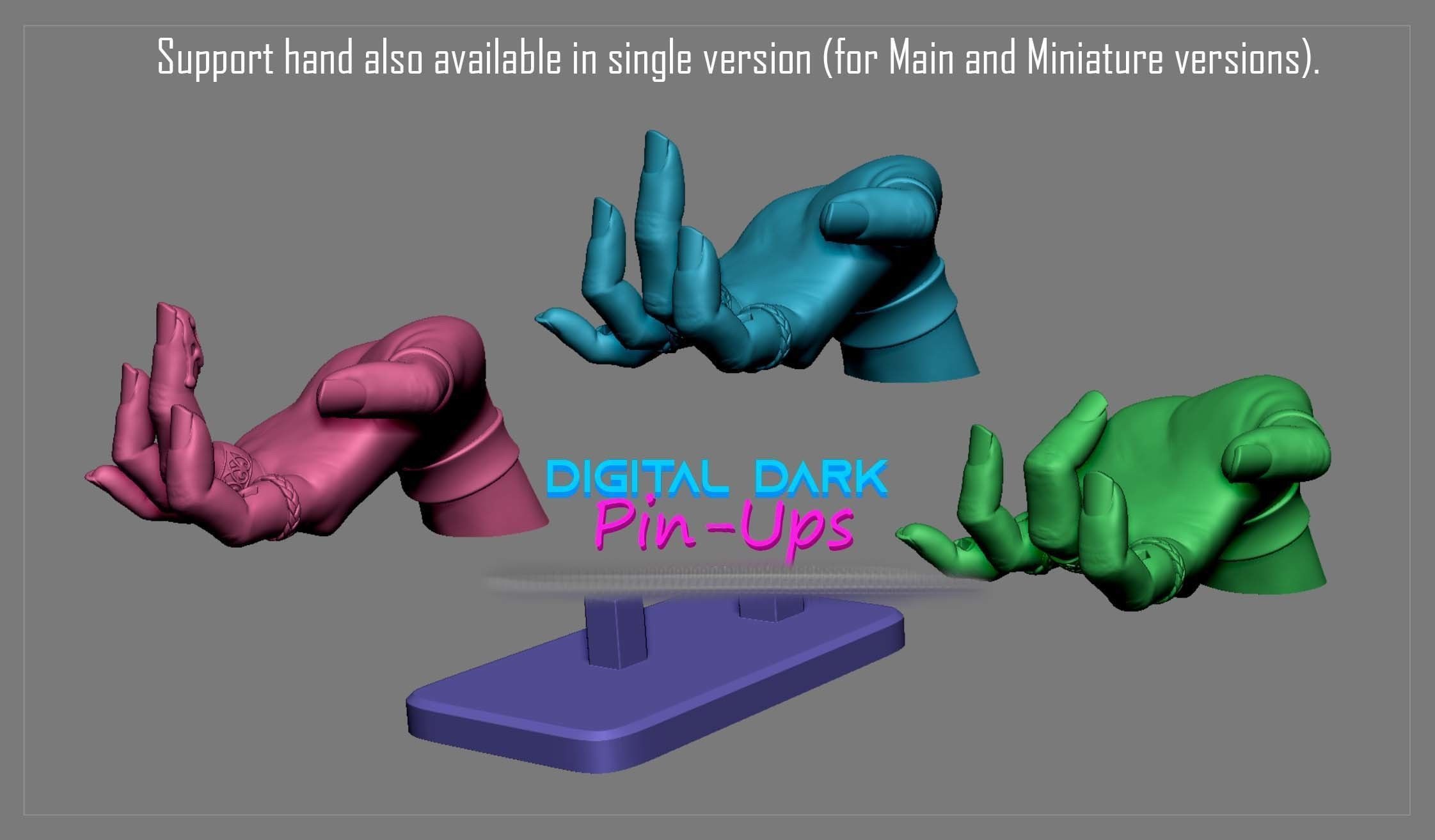 Fairy with NSFW version and Miniatures version 100mm 3D print model_17