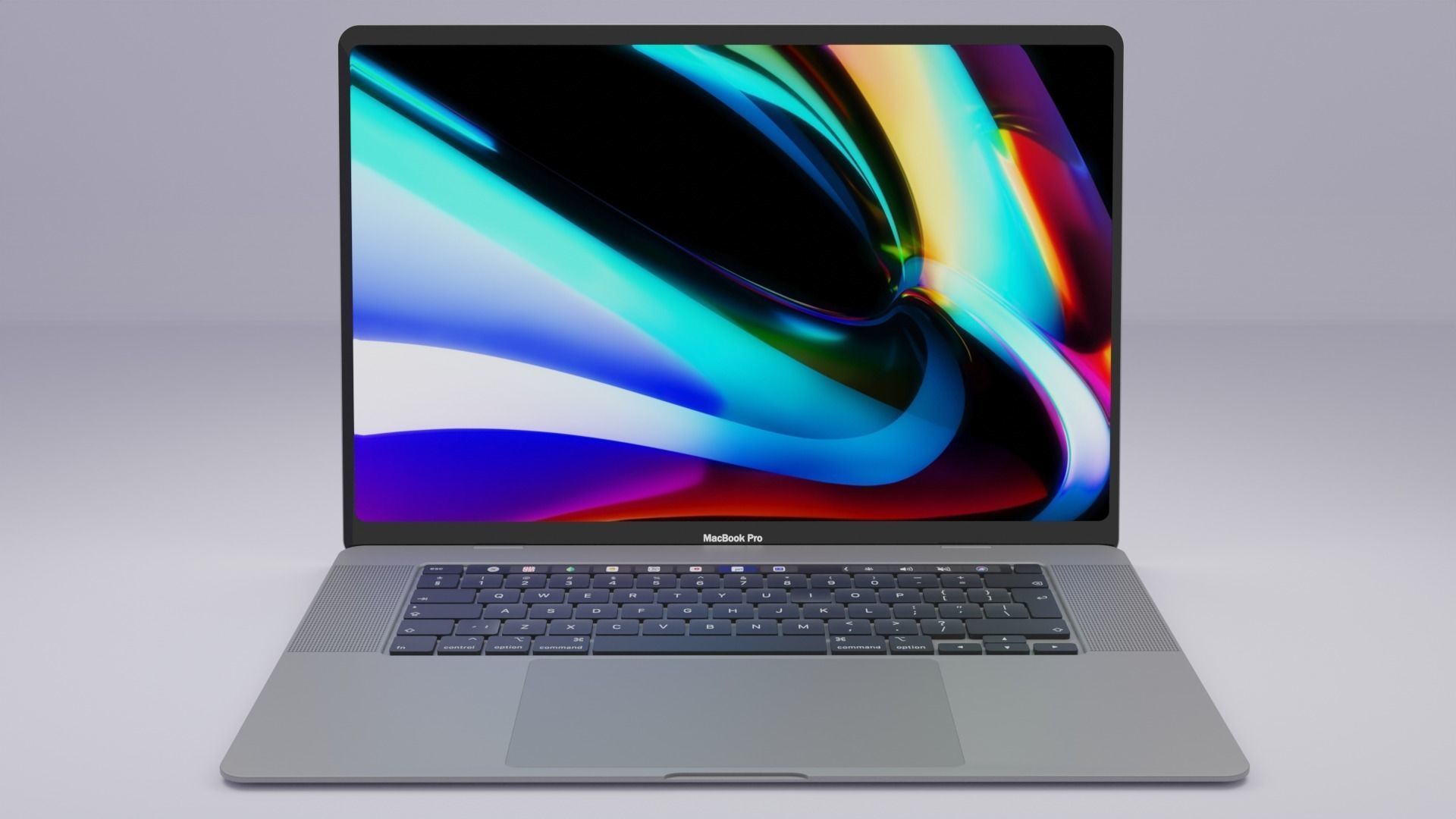 3D Apple MacBook Pro 16-inch model Low-poly 3D model_10