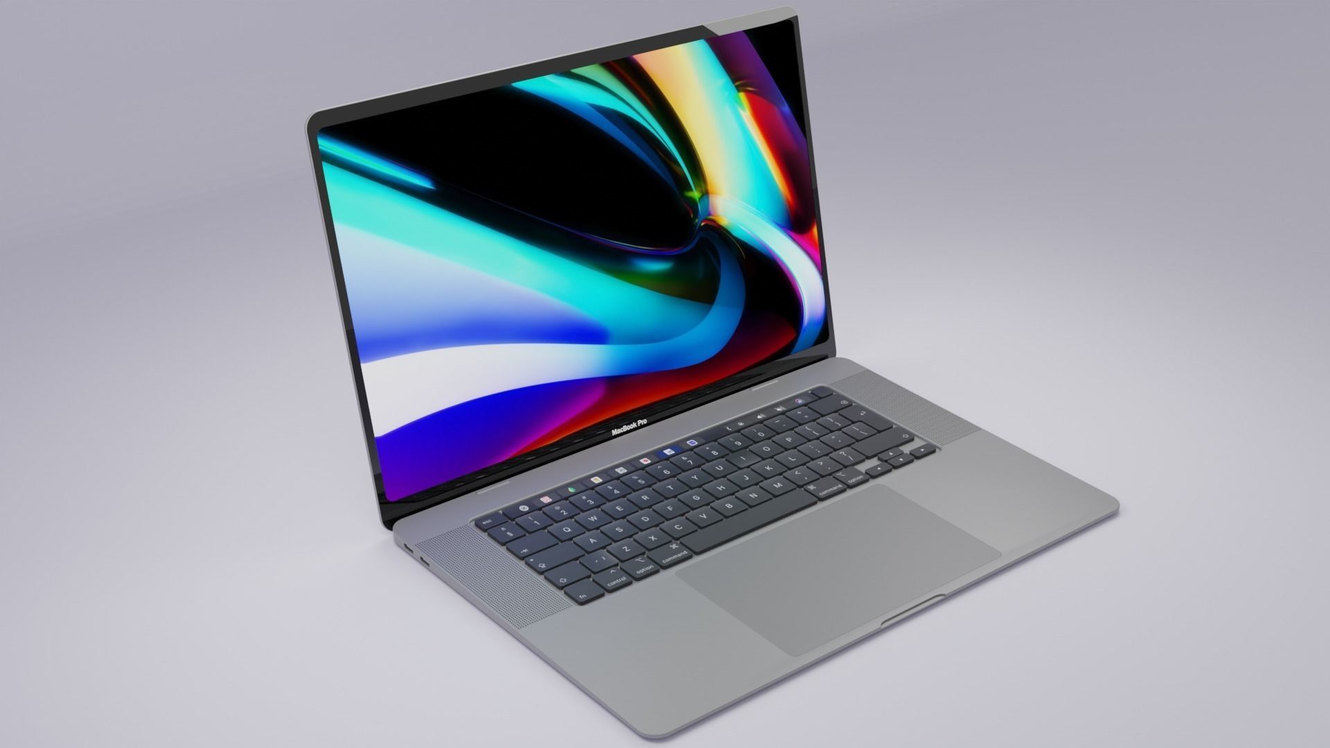 3D Apple MacBook Pro 16-inch model Low-poly 3D model_8