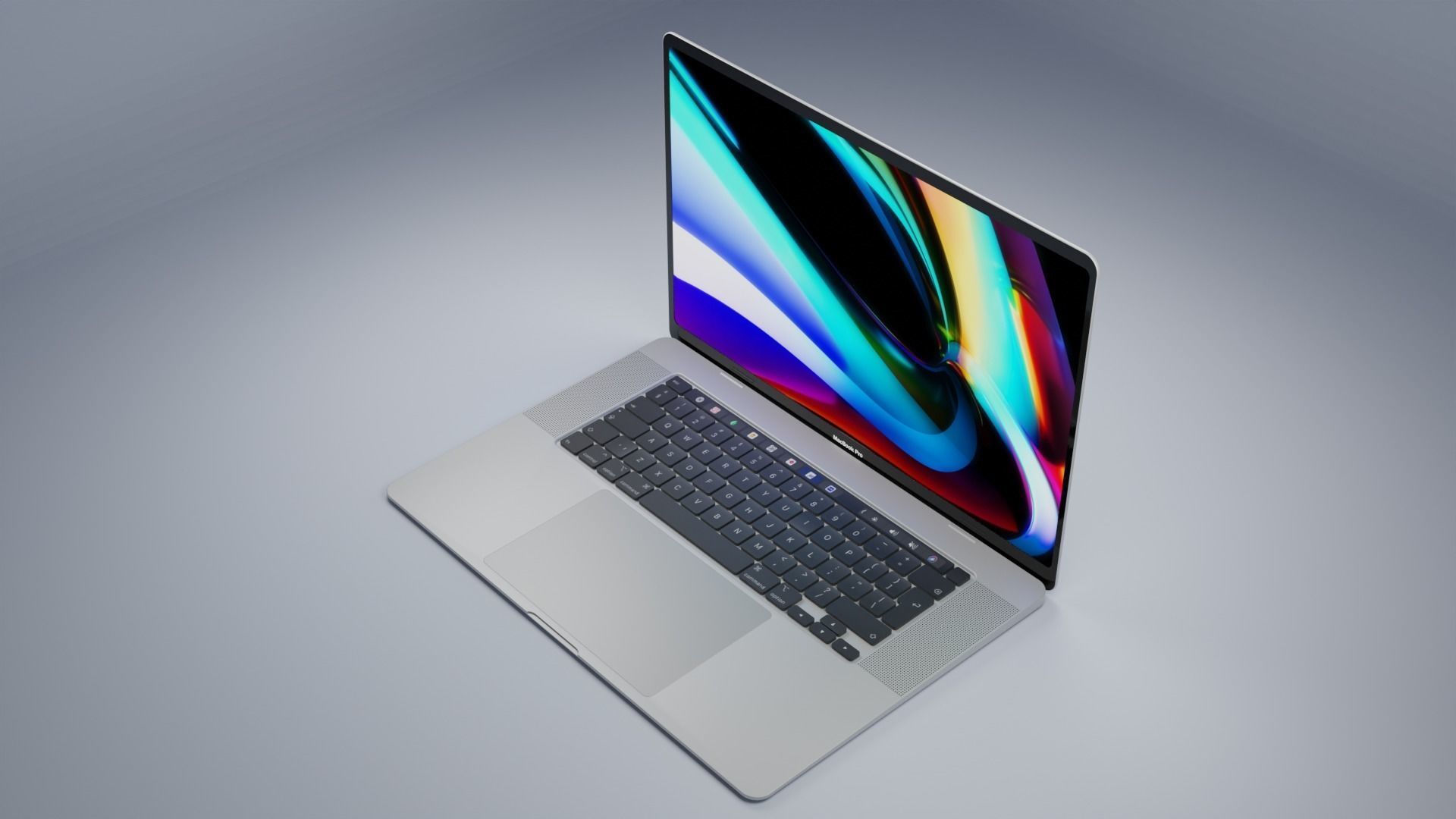 3D Apple MacBook Pro 16-inch model Low-poly 3D model_1