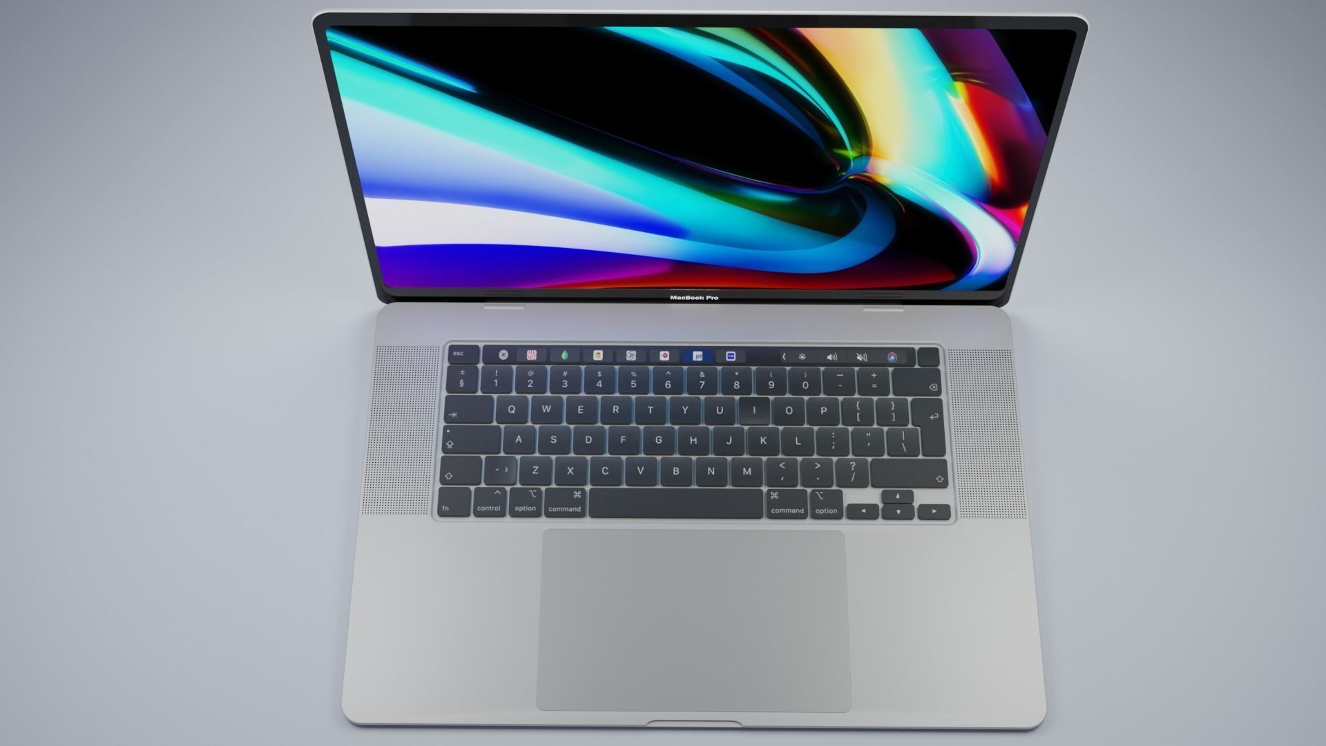 3D Apple MacBook Pro 16-inch model Low-poly 3D model_3