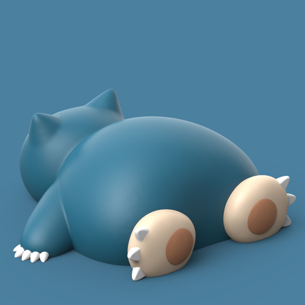 POKEMON - SNORLAX SLEEPING 3D print model_1