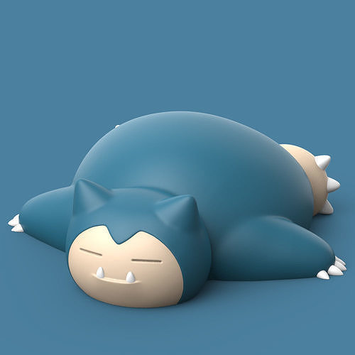 POKEMON - SNORLAX SLEEPING 3D print model