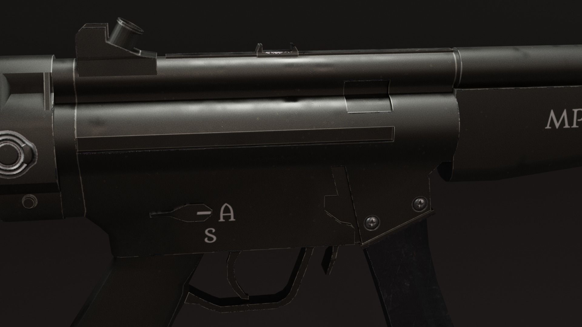 smgmp5 gun Free low-poly 3D model_1