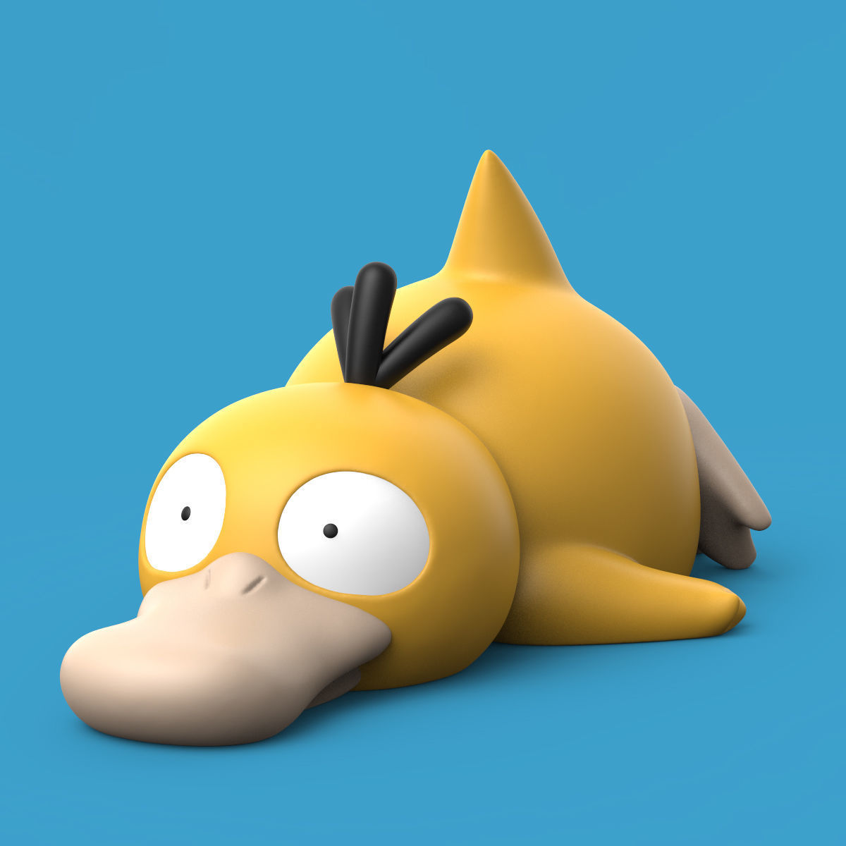 POKEMON - PSYDUCK SLEEPING PACK 3D print model_1