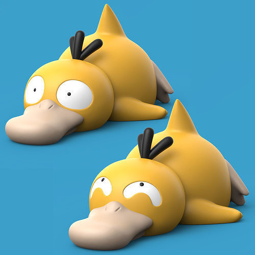 POKEMON - PSYDUCK SLEEPING PACK 3D print model