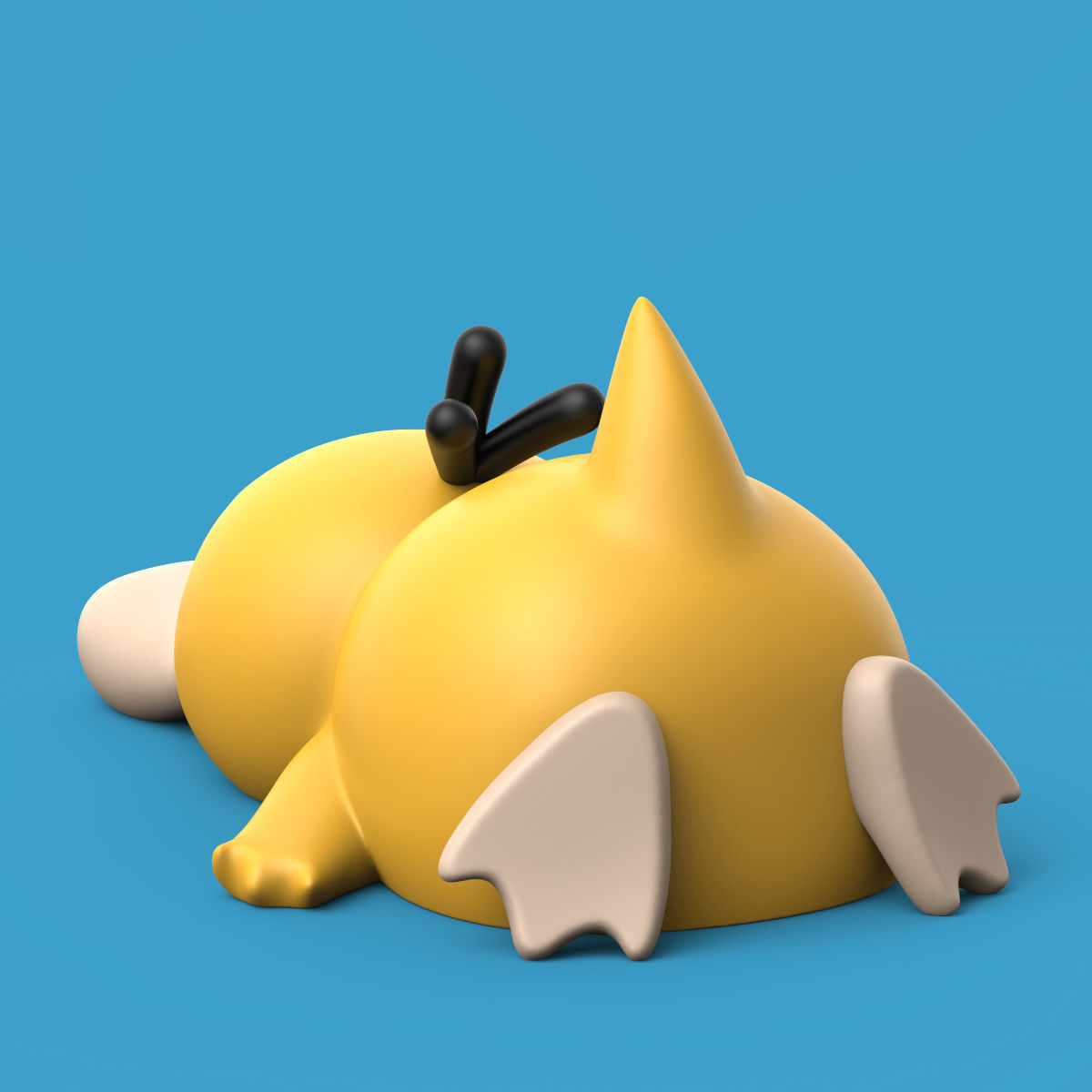 POKEMON - PSYDUCK SLEEPING PACK 3D print model_2