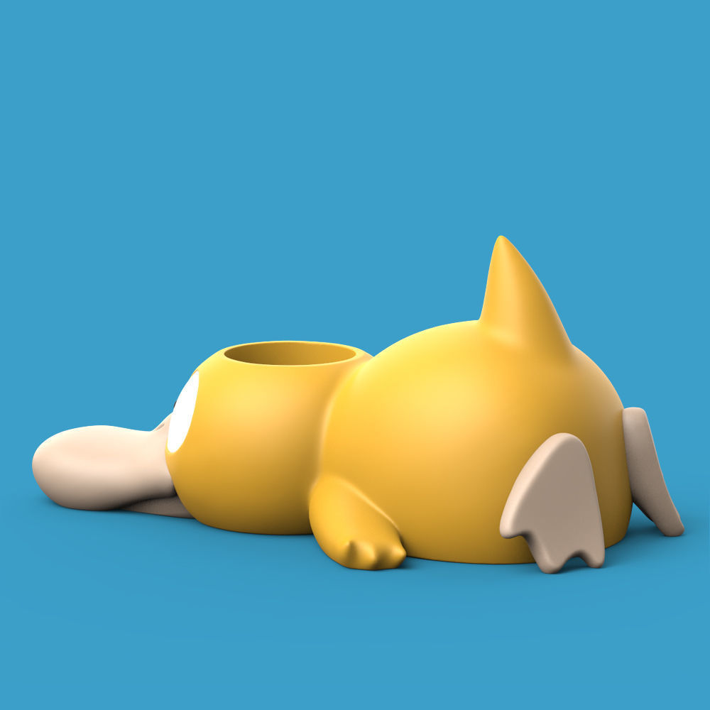 POKEMON - PSYDUCK PLANTER 3D print model_3