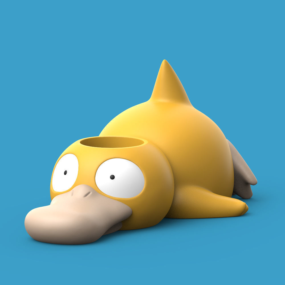 POKEMON - PSYDUCK PLANTER 3D print model_2