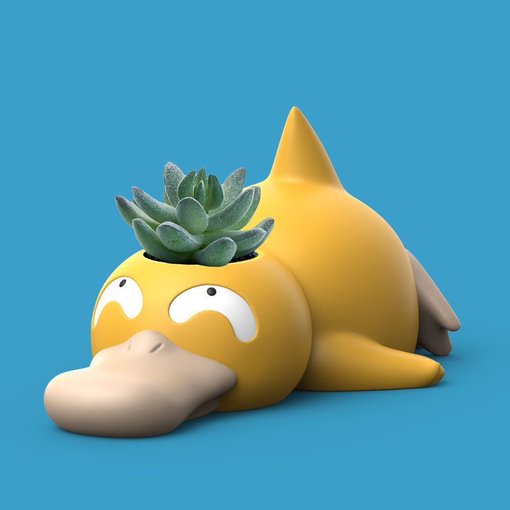 POKEMON - PSYDUCK PLANTER 3D print model_4