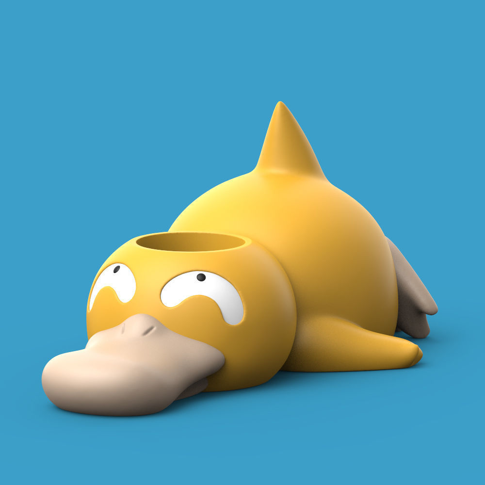 POKEMON - PSYDUCK PLANTER 3D print model_5