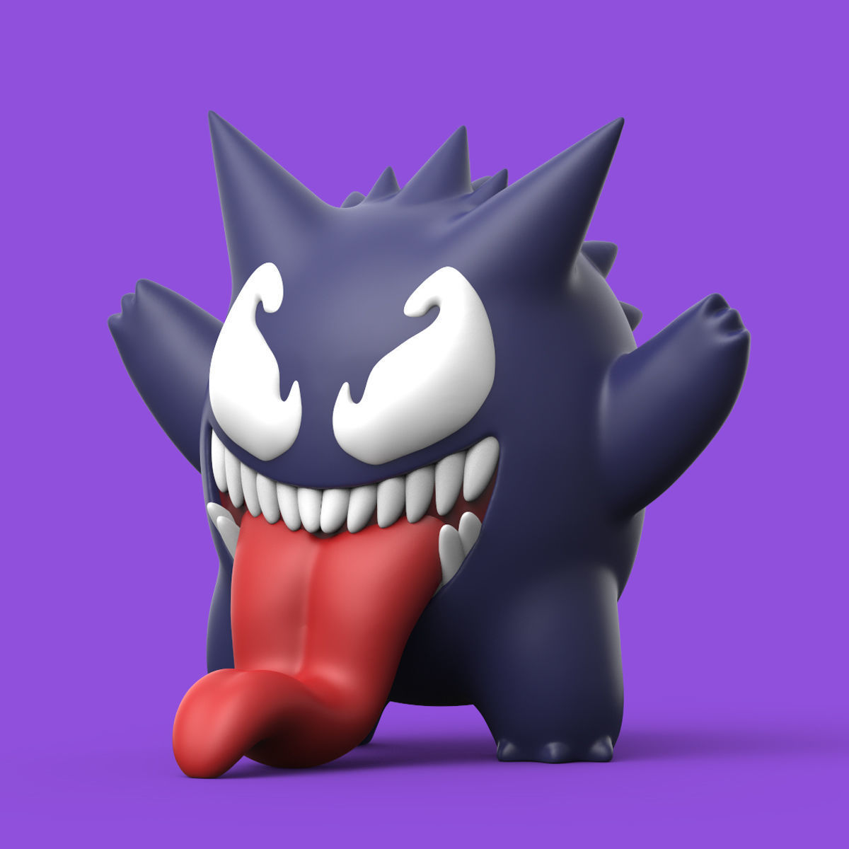 POKEMON - VENOM x GENGAR PACK 3D print model_7