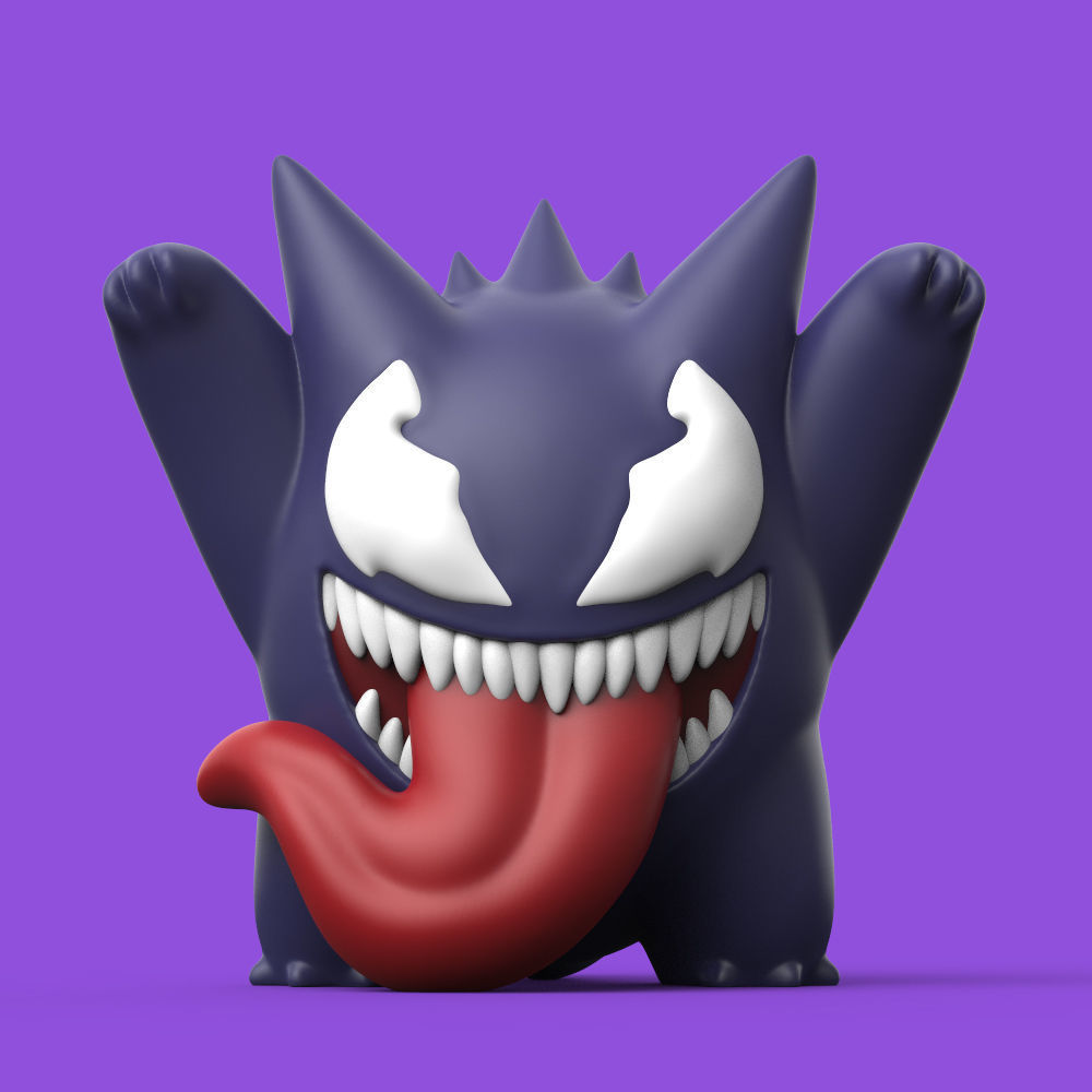 POKEMON - VENOM x GENGAR PACK 3D print model_8