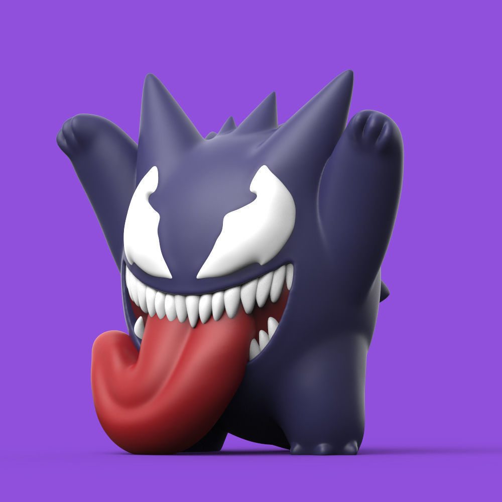 POKEMON - VENOM x GENGAR PACK 3D print model_9