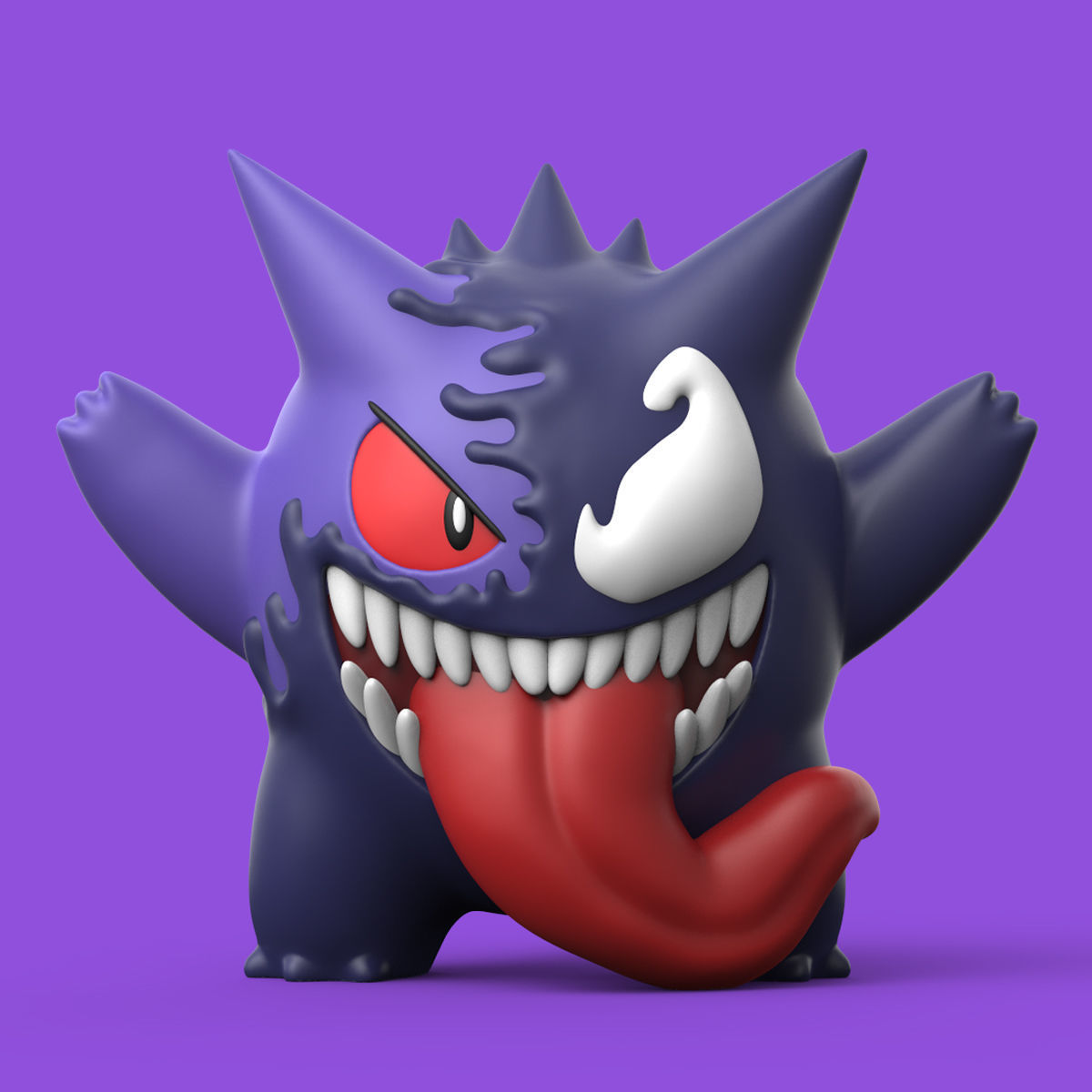 POKEMON - VENOM x GENGAR PACK 3D print model_1